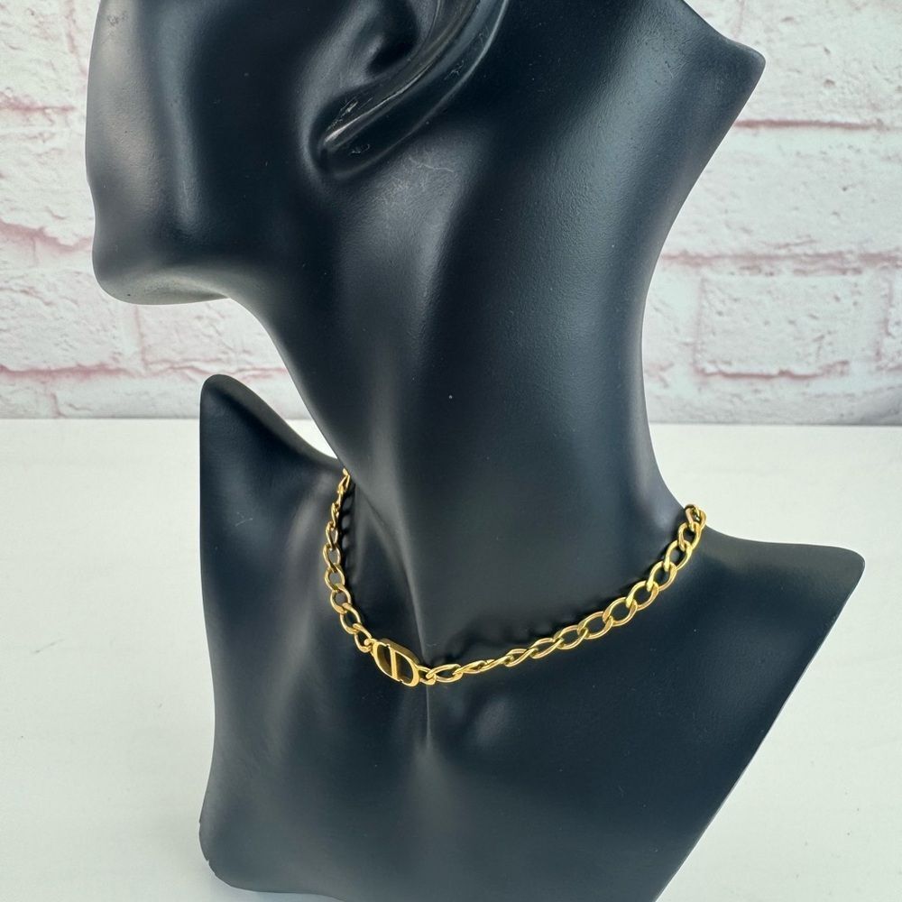 Christian Dior 30 Montaigne Petit Gold Chain Necklace - Picture 4 of 9